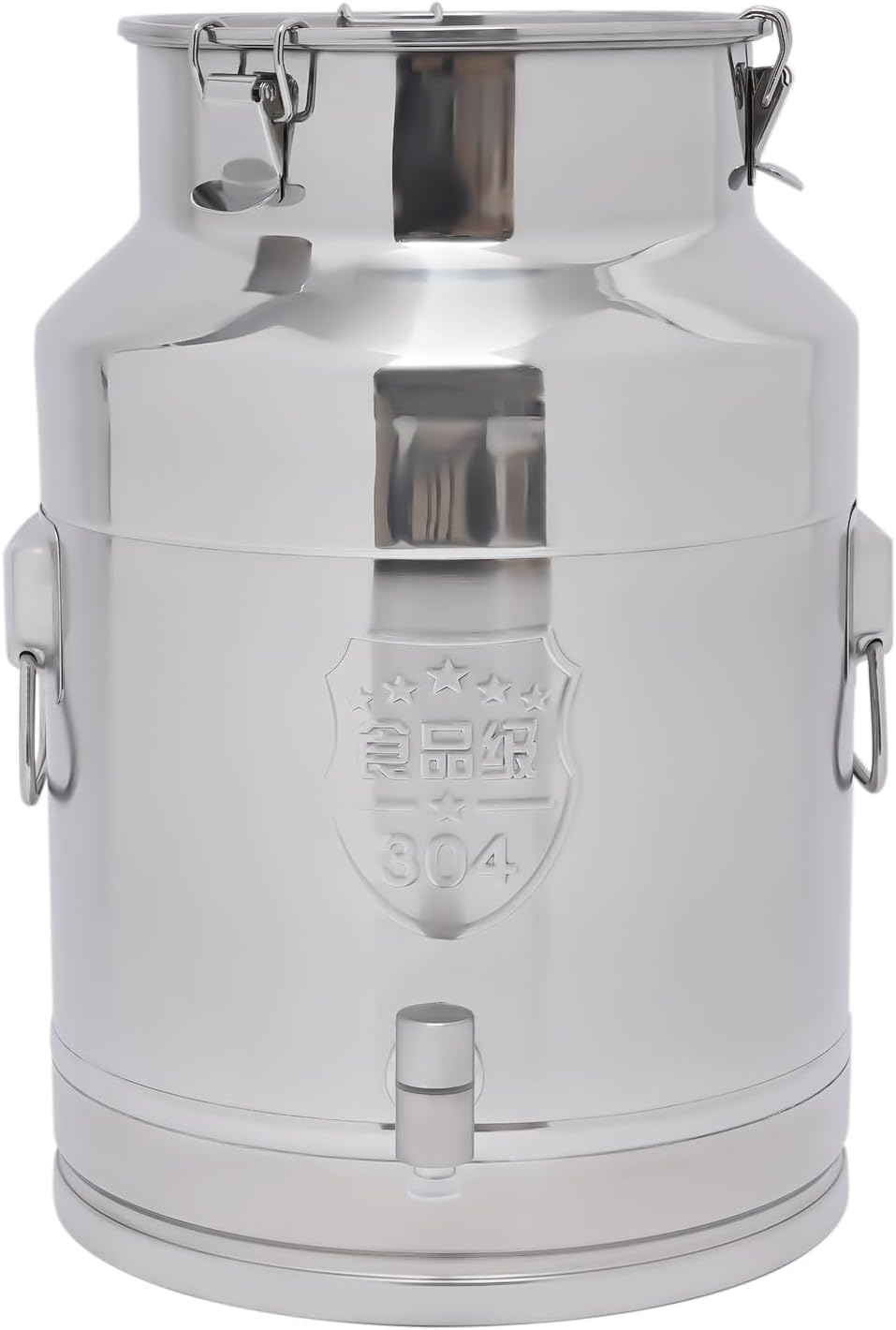 Gran recipiente para líquidos como leche vino y agua con grifo para elaboración casera