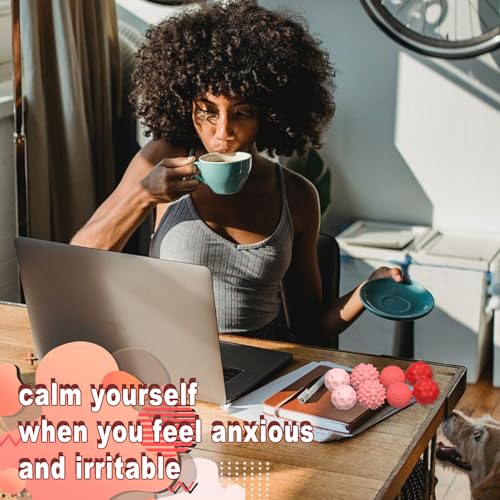Magnetische Fidget Toys, Magnetkugeln Stressball, Magnetischer Akupressurball aus Silikon, Silikon Sensorik Bälle, Sensorischer Ball für Erwachsenem, Anti-Stress Fidget Toys für Stress, Angst