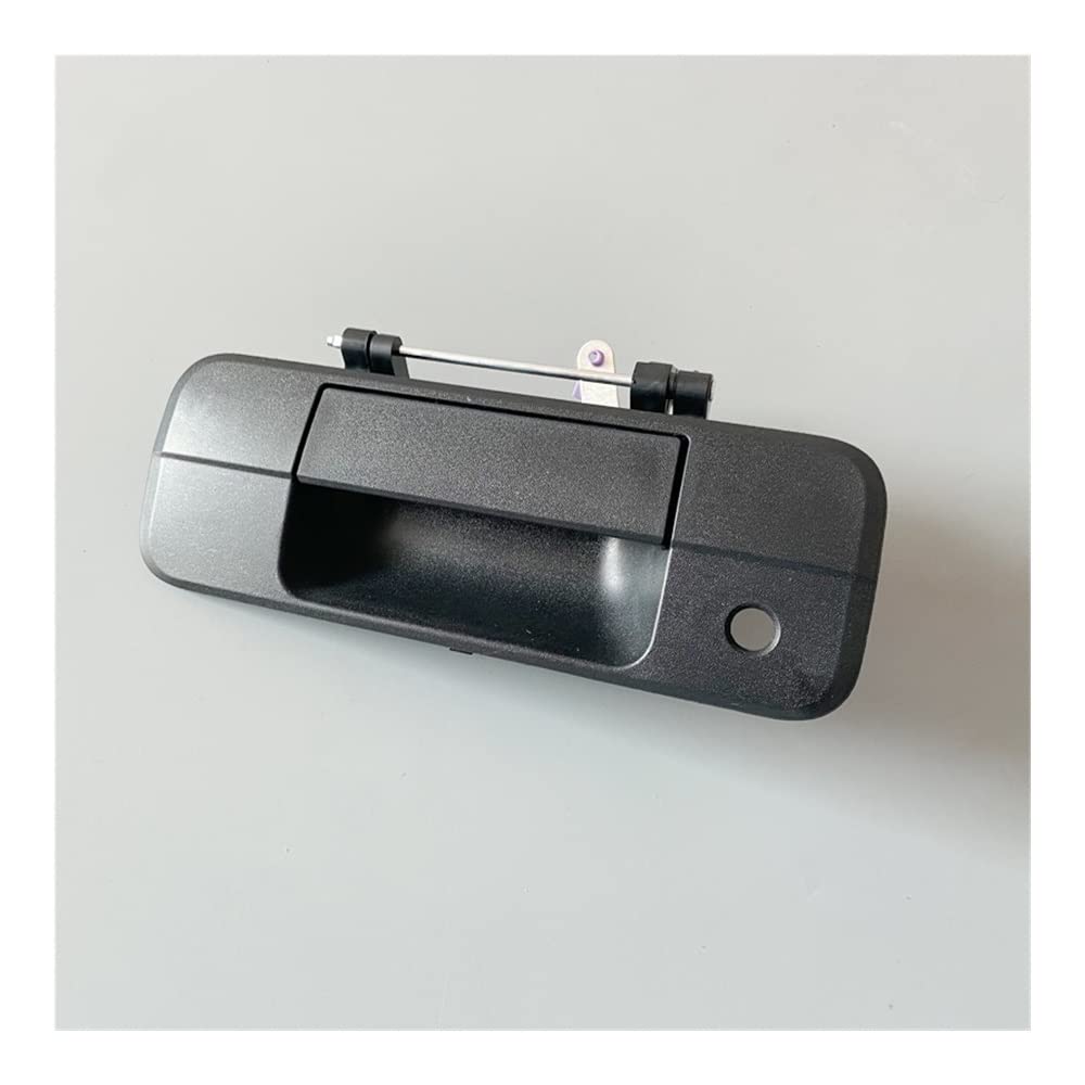 Compatible with Toyota Pickup Tundra 07-13 Trunk Door Handle Back Door Tailgate Open Catcher Handle Asyy with Key Hole Black 69090-0c040
