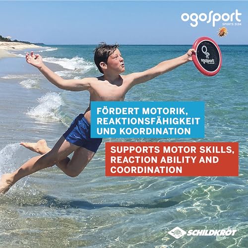 Schildkröt® Ogo Sport Set, 2 Ogo Softdiscs Ø29cm, rot und gelb, 1 Ball, Standardgröße, beliebte Spiel-Klassiker, 970117
