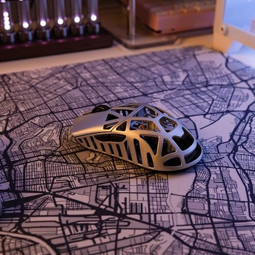 Image of WLMOUSE Beast X Pro Wireless Gaming Mouse with Side Holes, Symmetrical, Supports 8KHz Polling Rate, Magnesium Alloy, 1.4 oz (39 g), Lightweight, PAW3950HS Sensor (OM Switch, Black)