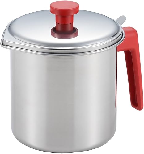 Amazon ヨシカワ 日本製 オイルポット 1 2l ステンレス 菰田欣也 Ko0017 オイルポット オンライン通販