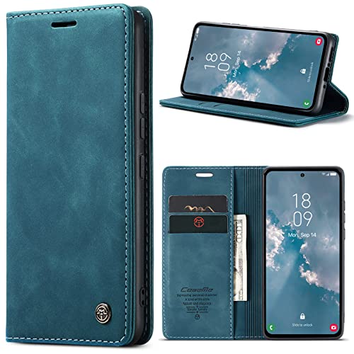 Azororo Handyhülle für Samsung Galaxy A54 5G Hülle Premium Lederhülle Flip Case Magnet Tascher Kartenfach Standfunktion ...