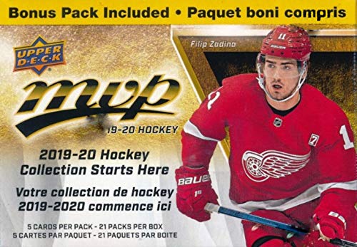2019/20 Upper Deck MVP NHL Hockey EXCLUSIVE HUGE Factory Sealed 21 PACK Blaster Box with 105 Cards including SPECIAL GOLD SCRIPT PARALLEL! Your 2019/20 Hockey Collection Starts Here! WOWZZER! - Thumbnail 2