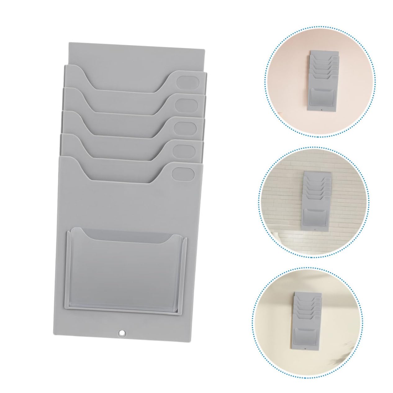 DOITOOL Porta Tarjetas Colgante de Pared 2 Piezas en Material Pp Organizador Compacto para Tarjetas de Visita Adecuado para Oficina o Espacio Personal