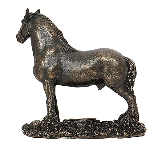 Image of eCraftIndia Bronze Resin Horse Statue Animal Figurine | Horse Showpiece for Home Decor Living Room Bedroom Office | Gift for Diwali Housewarming Birthday Friendship Day