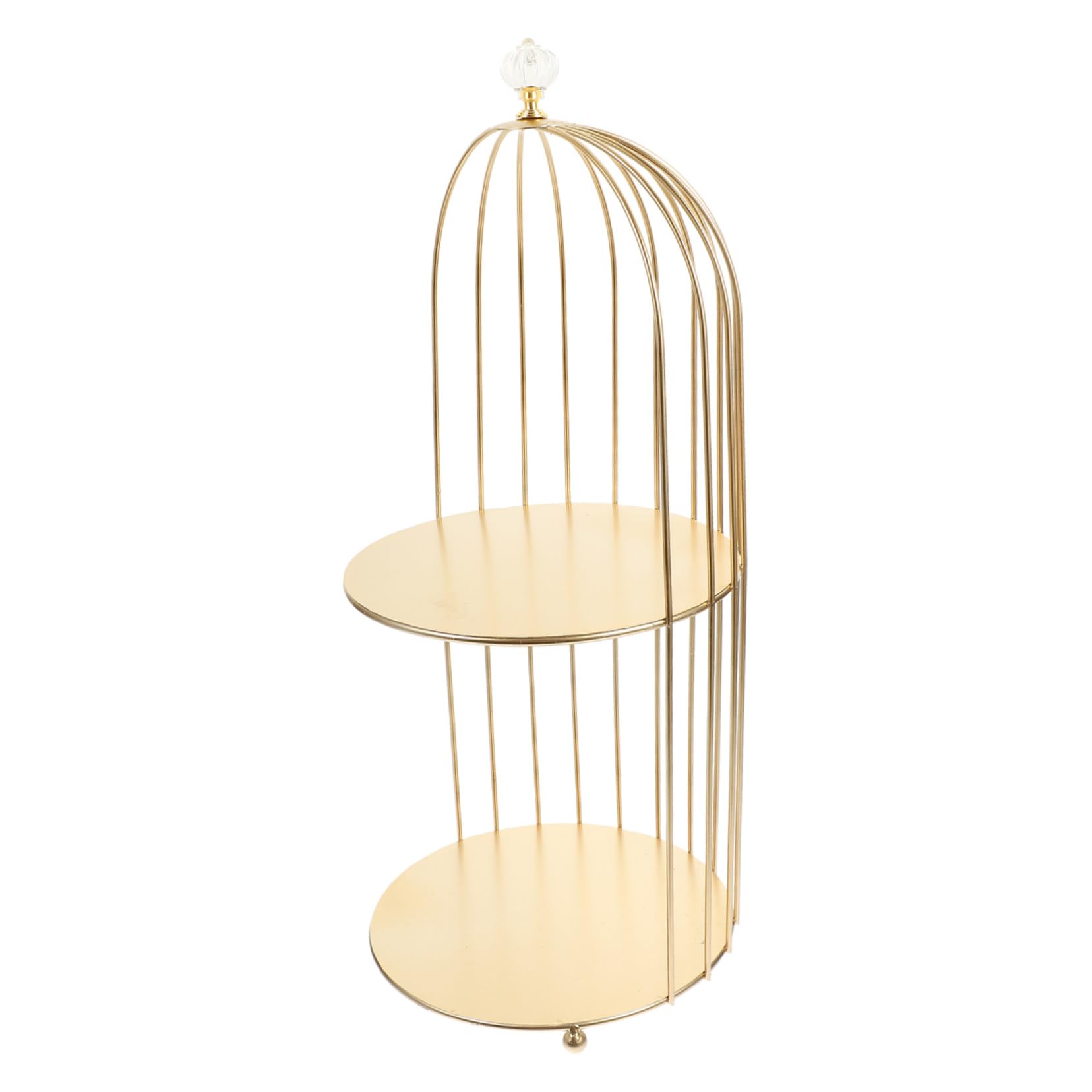 Alipis Doppelstöckiger Vogelkäfig Kuchenständer Dekorativer Make-up Hochwertiger Aufbewahrungsständer Für Hochzeit Party Vintage Kosmetikständer Für Deko Und Schmuck