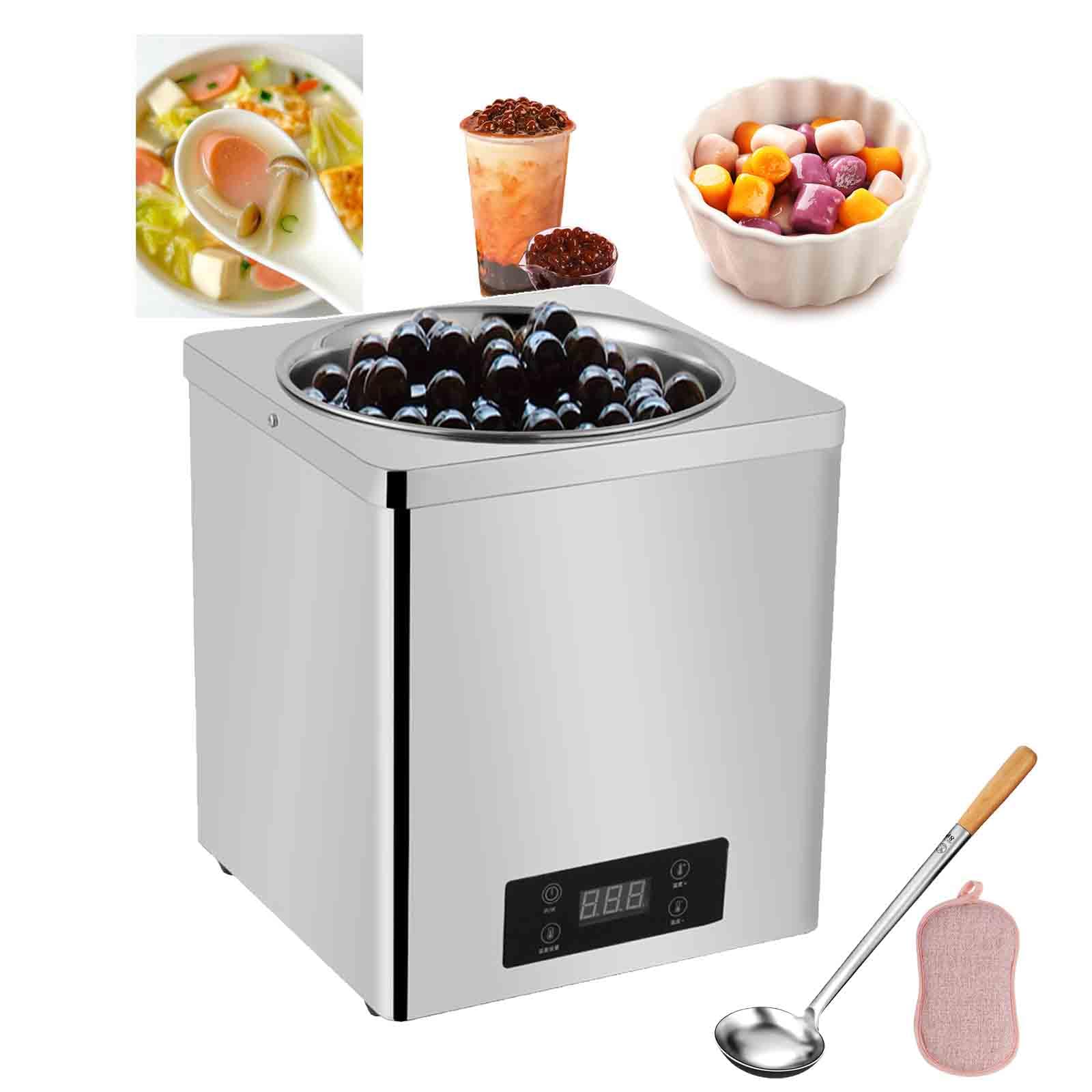 YXZQLOZ Electric Soup Warmer Pot for Taro Balls & Tapioca Pearls, 3L/7L Capacity, Touch Control, Temperature 30-100°C, for Home & Catering (A 3L)