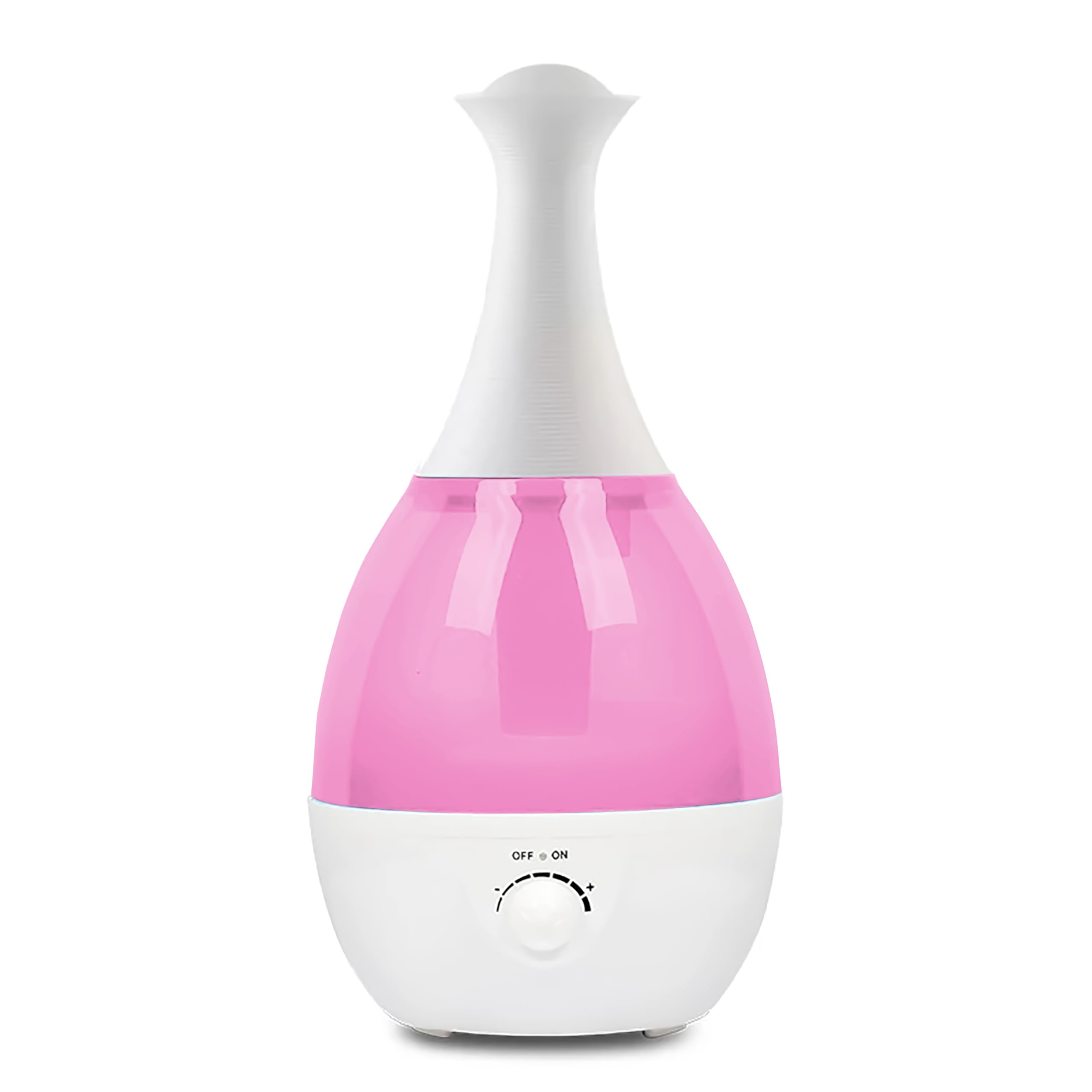 Mobigon 2.6 Litres Humidifier for Room, Cool Mist Ultrasonic Humidifier/Essential Oil Diffuser,Super Quiet 360°Nozzle,Colorful Change,Auto Shut Off&UV Light&,Lasts Up to 24 Hours (C.Pink)