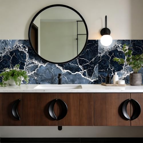 Image of Nuxovilar Grey Marble Vein Peel Stick Wallpaper PVC 15.75x39.37 Inches