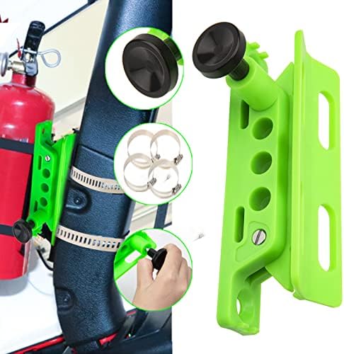 Car UTV Roll Bar Fire Extinguisher Holder Bracket Red For Jeep Wrangler JK SU - Foto 7