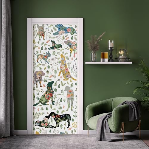 MUDECOR Wall Mural Whimsical Animal Silhouette Playful Not Peel and