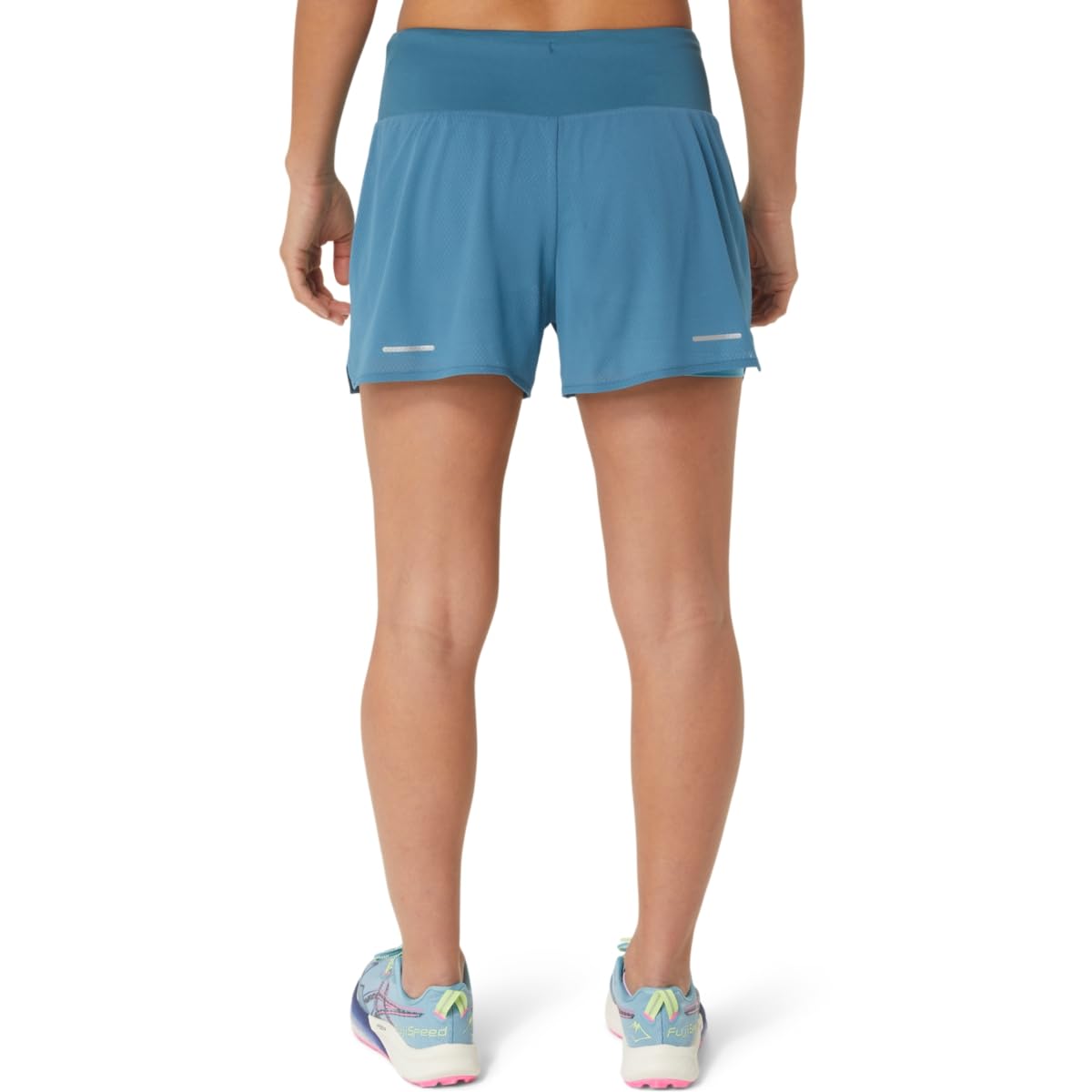 ASICS Women's Ventilate 2-N-1 3.5IN Short Running Apparel, M, Gloomy SEA/GRIS Blue