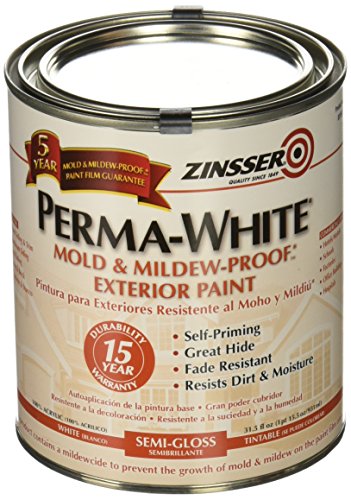 Rust-Oleum Zinsser 31.5 fl oz. PermaWhite Exterior Semi-Gloss