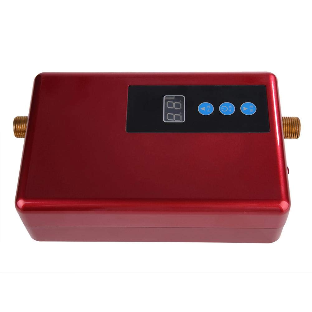 Sxhlseller Calentador de Agua eléctrico instantáneo, Calentamiento inmediato, Calidad Interior y Apariencia clásica, protección de Aislamiento hidroeléctrico(Red)