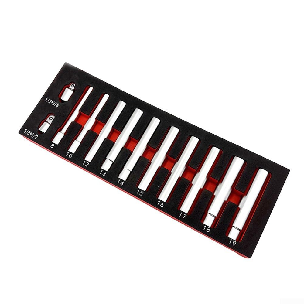 Niceminiwall Set Bussole Profonde 120mm 12pz Hex e Dodecagonali(Hexagonal)