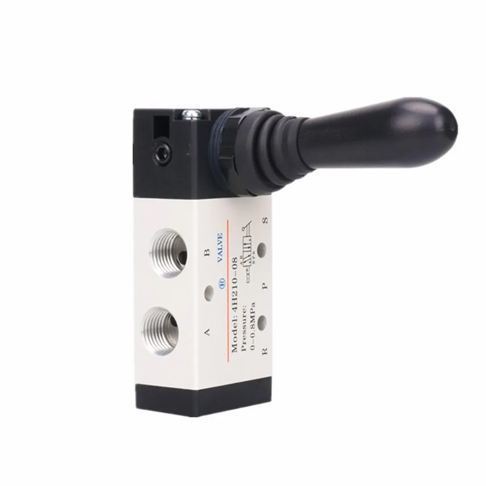 4H210-08 4H310-10 4H410-15 La leva manuale manuale aziona la valvola pneumatica di controllo dell'aria a 5 vie con porta a 2 posizioni filettatura 1/4 "3/8" 1/2 "BSP(PC 6mm Fittings,4H310-10)
