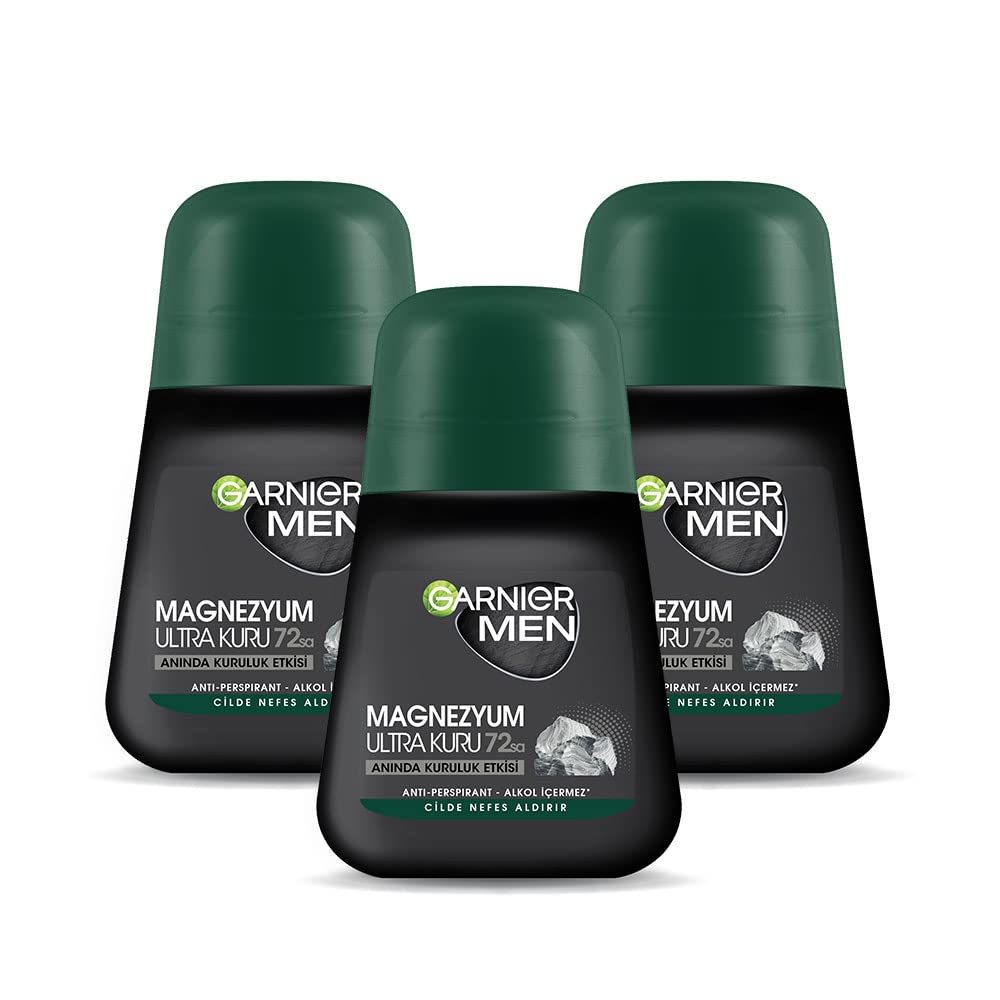 Garnier 3'lü Men Magnezyum Ultra Kuru Roll-on Deodorant Seti