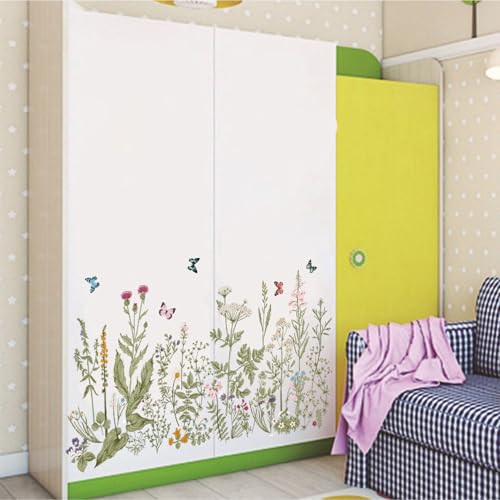 Vinilos decorativos flores y mariposas para pared miniatura 5