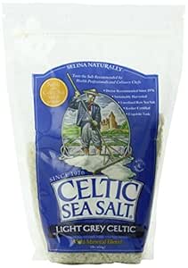 Light Grey Celtic Sea Salt Resealable Bags â€“ Additive-Free, Delicious Sea Salt, Perfect for Cooking, Baking and More - Gluten-Free, Non-GMO Verified, Kosher and Paleo-Friendly, 1 Pound Bag (6 Count)