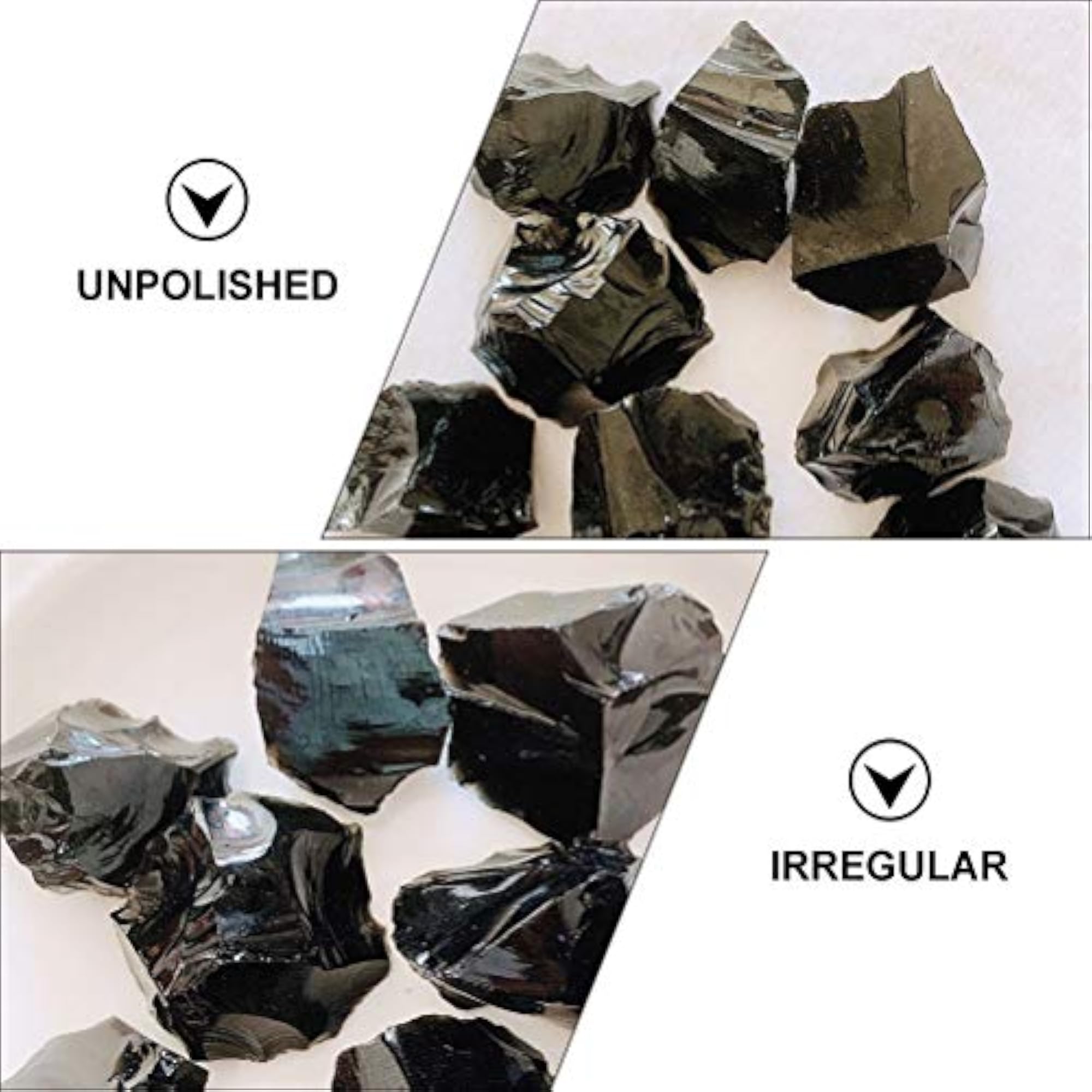 500g Obsidian Tumbled Chips for Reiki Healing