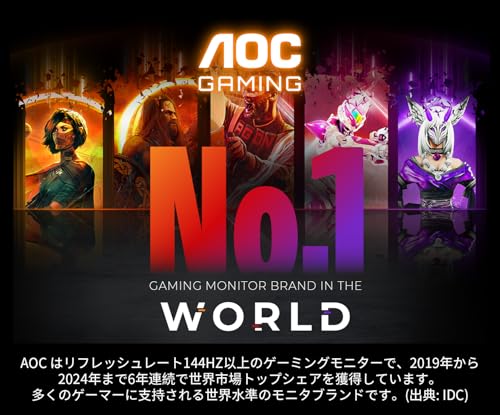 undefined AOC ゲーミングモニター 27インチ, 最大260hz, QHD/2560x1440, 応答速度0.3ms(MPRT), Fast IPS, HDMI2.0x2/ DP1.4x1, Adaptive Sync対応, HDR400認証, 高さ調節, FPS向け, PS5/Switch対応, 縦横回転, ケーブル付属, 3年保証 Q27G4Z/11 の商品画像 5