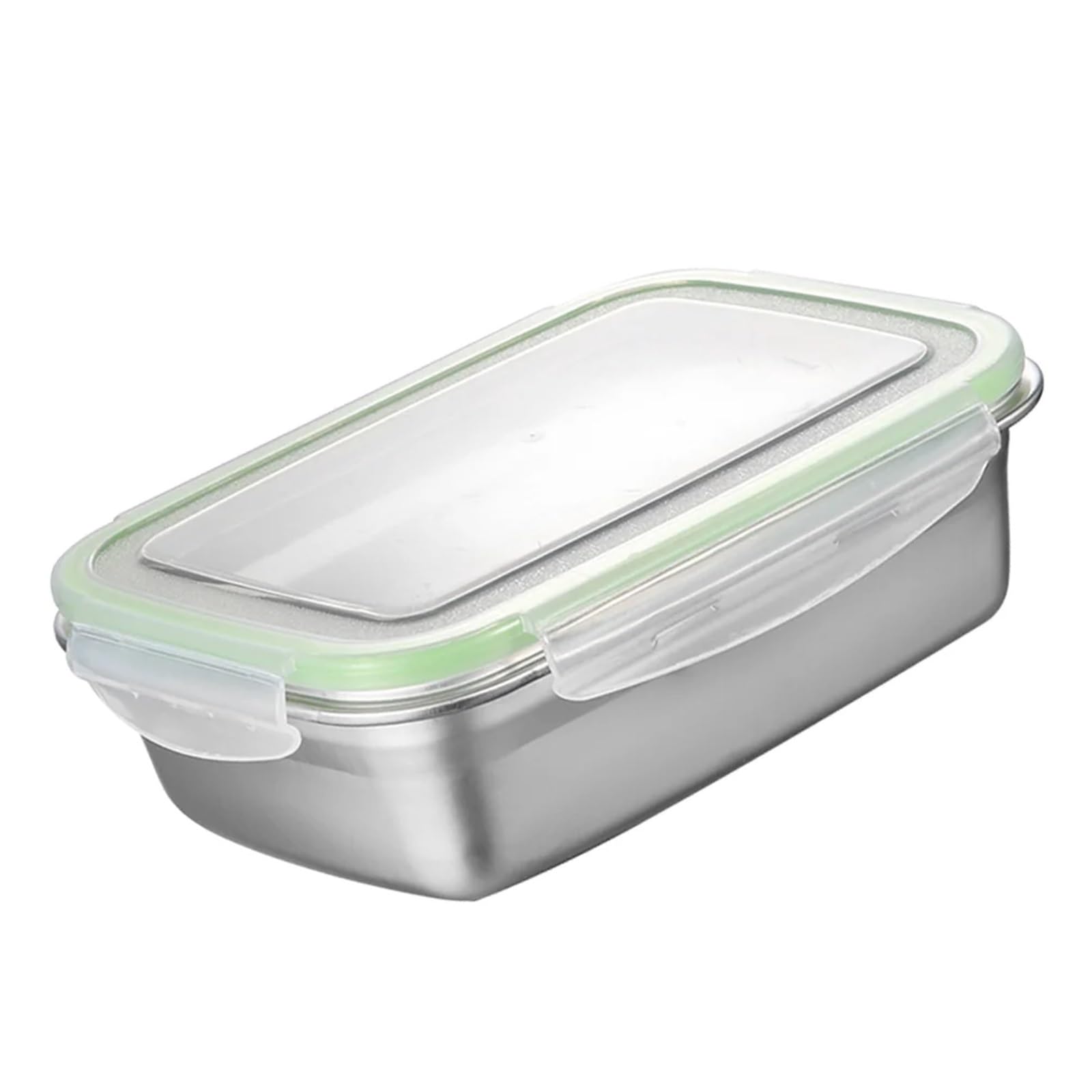 Recipientes para alimentos de acero inoxidable Fiambrera de acero inoxidable con aislamiento térmico y sellado for el hogar la oficina, 350 ml(16.5x12x6cm)