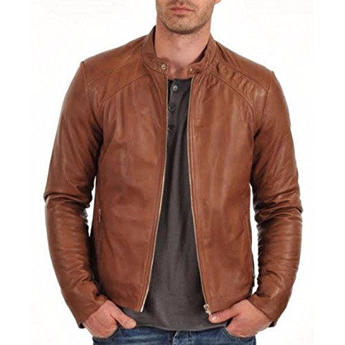HugMe.fashion Genuine Leather Motorcycle Jacket JK124