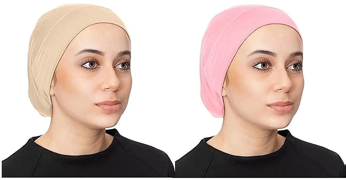 Buy PlutoProm Women Under Scarf Hijab Cap 2 Pcs Under Caps for Turban
