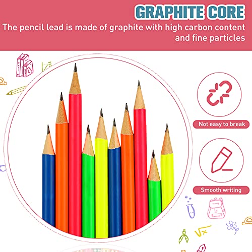 Lápices de Madera HB Outus Neon para Niños 150 piezas miniatura 5