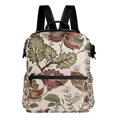 MONTOJ Art Noble: Mochila de Viaje de Piel  diseño Floral