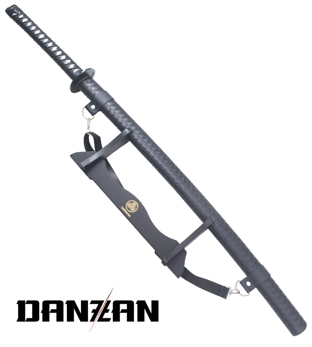Danzan Katana en Bois Ronin - Sabre Japonais d'Entraînement Ninja Epée Shinobi - Lame en Bois