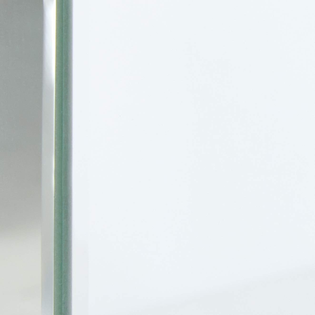 Mirrored Glass and Wood X-Base Console Table