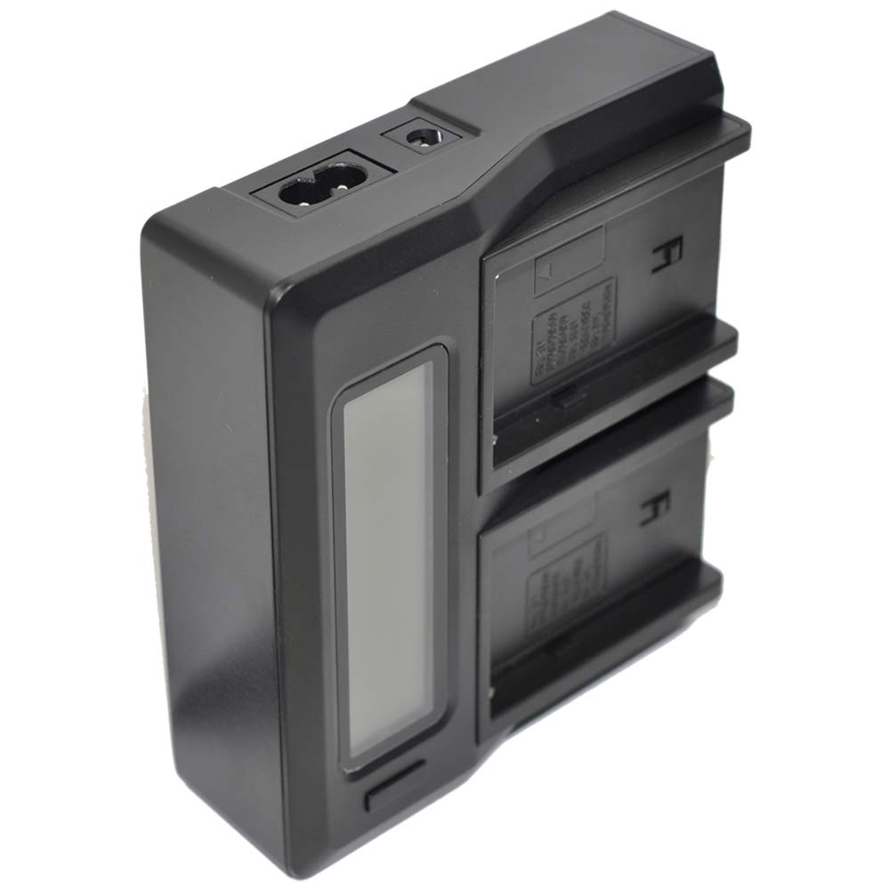 NP-FV50 Caricabatteria AC Parete Doppio LCD per NPFV50 Fotocamera Digitale e Videocamera K1a