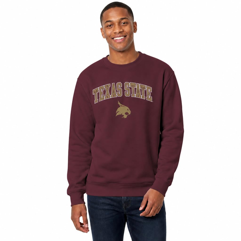 NCAA College Sweatshirt Fleece Crewneck Pullover for Men and Women