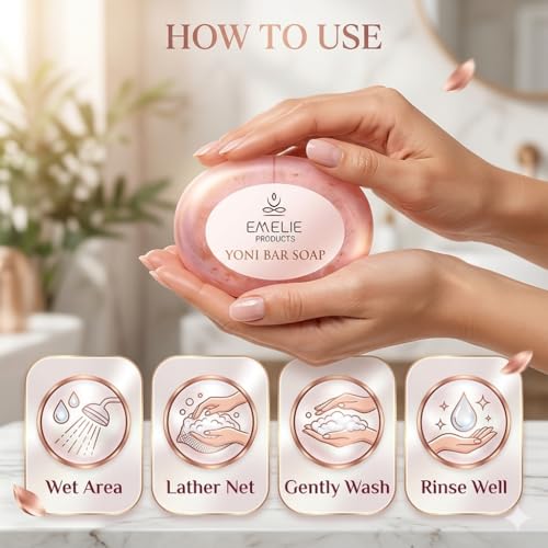 Image of Natural Feminine Soap Bar pH Balanced - 2 Pack x 100g - Cold Process Intimate Wash with Botanical Extracts - Gentle Daily Feminine Hygiene Bar, for Daily Comfort & Fresh Feel