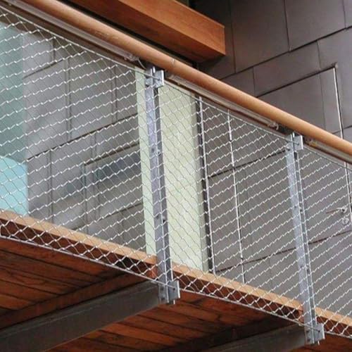 Filet de sécurité en acier inoxydable 3x5 m pour combles et balcons