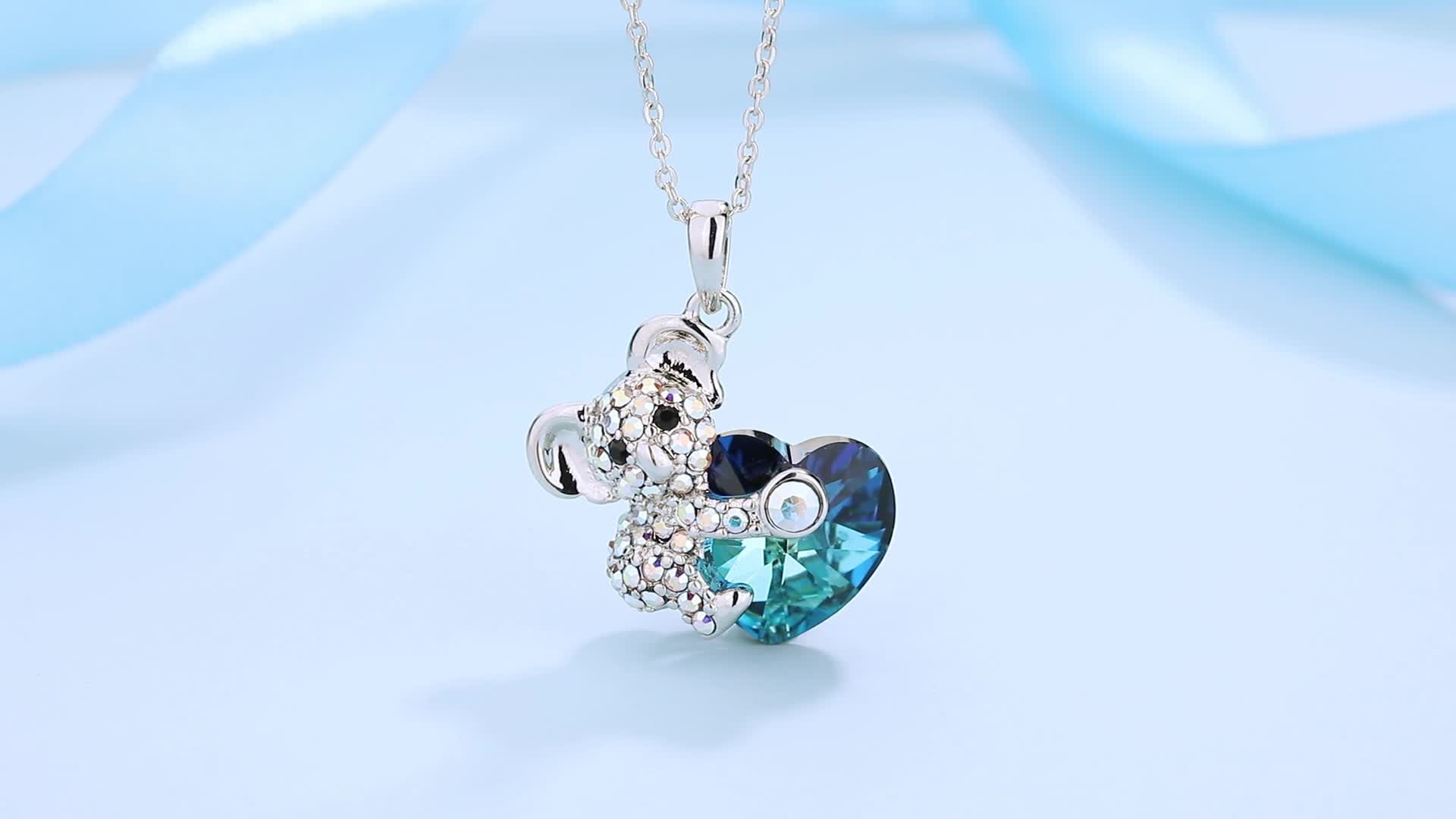 KUMSODE Koala Halskette 925 Sterling Silber - Niedlicher Faultier Schmuck Für Frauen