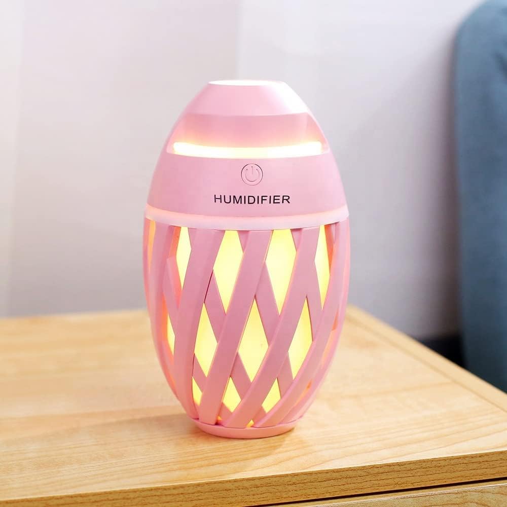 Shubh Empire Humidifire for Room,Aroma Diffuser for Home Fragrance,Essential Oil Diffuser,Cool Mist,Fragrance Diffuser for Home, Bedroom, Led Night Light Colorful Change-Olive Shape(Multicolour)