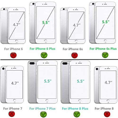 Étui portefeuille iPhone 7 Plus idéal pour sorties et voyages