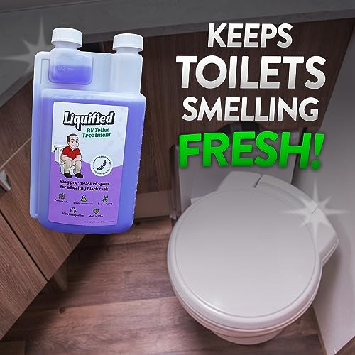 Image of Liquified RV Toilet Treatment - Black Holding Tank Digester - Odor Eliminator - Lavender Scent - Matts RV Reviews (Lavender, 32oz)