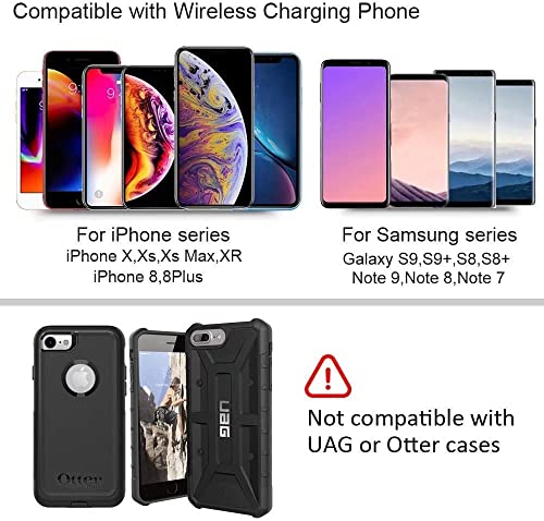 Mankiw Wireless Car Charger Automatic Clamping 10W Qi Fast Charging Car Charger Mount Compatible With Iphone 12/12Pro/12 Pro Max/11/11Pro/11Pro Max/Xs Max/Xs/Xr/X/8/8P Samsung S10/S10+/S9/S9+/S8/S8+ #TOP7