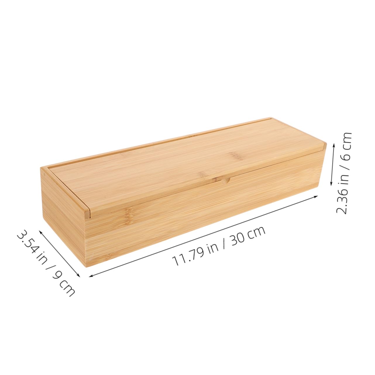 Genérico Caja De 2 Piezas Caja De Organizadores De Almacenamiento De Cubiertos Organizador De Cubiertos con Tapa Soporte para Guardar Light Brown