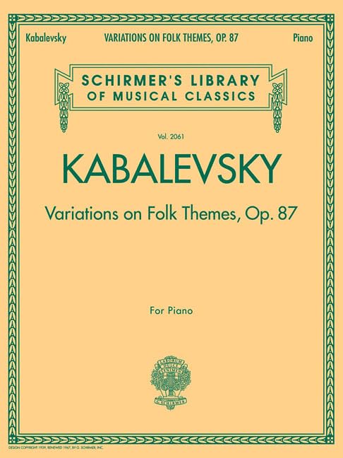 Variations on Folk Themes, Op. 87: Schirmer Library of Classics Volume 2061 (Schirmer's Library of Musical Classics)