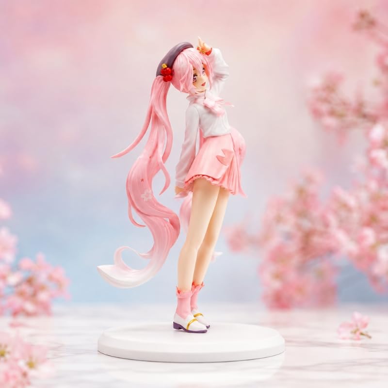 Image of Premium Action Figures Collectible for Office Desk, Study Table, Car Dashboard, Decoration for Anime Lovers, Fans, Kids, Collectors (Miku Outfit 20cm)