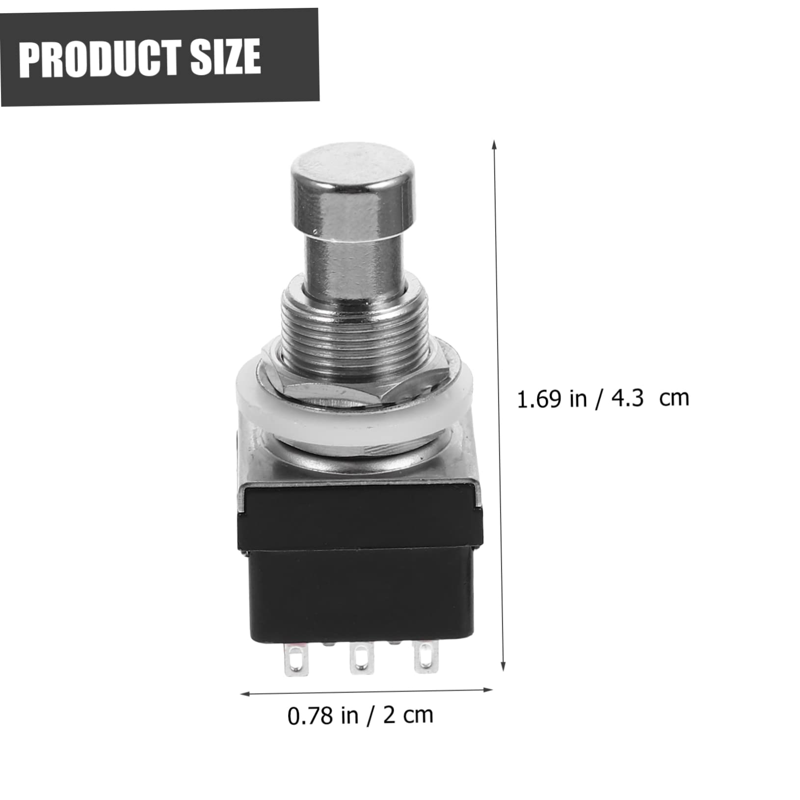 BESTonZON Guitar Supplies 12pcs Effector Footswitch Pedal Heavy Duty Latching Dpdt Switch