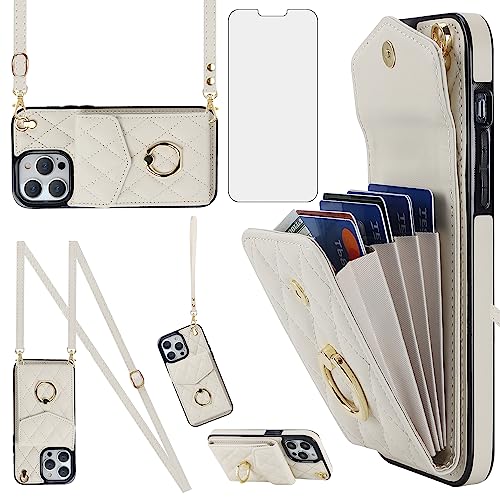 Coque IP 15 Pro Asuwish Blanc cassé protection rigide pour téléphone