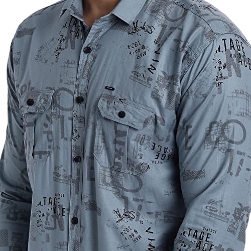 Image of Majestic Man Printed Slim Fit Casual shirt for men