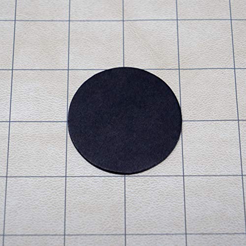 Pack de 15 fichas negras circulares sin recubrimiento 2 pulgadas miniatura 3