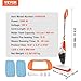 VEVOR Steam Mop, 5-in-1 Hard Wood Floor Cleaner with 4 Replaceable Brush Heads, for Various Hard Floors, Like Ceramic, Granite, Marble, Linoleum, Natural Floor Mop with 2 pcs Machine Washable Pads